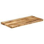vidaXL Dessus de table bord vivant 100x40x3 8 cm bois de manguier brut
