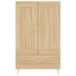 vidaXL Buffet haut chêne sonoma 69 5x31x115 cm bois d'ingénierie