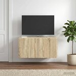 vidaXL Meuble TV mural 59 5 x 41 x 30 cm Chêne Sonoma