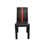 Vidaxl chaises de salle à manger 4 pcs noir similicuir