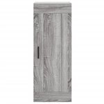 vidaXL Buffet haut Sonoma gris 34 5x34x180 cm Bois d'ingénierie