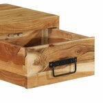 VidaXL Meuble TV mural 100x30x19 cm bois massif d'acacia