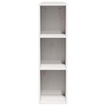 vidaXL Tête de lit avec rangement blanc 120 cm bois massif de pin