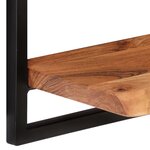 vidaXL Étagères murales 2 Pièces 60x25x35 cm Bois d'acacia et acier