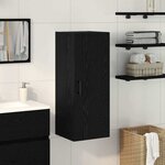 vidaXL Armoire murale en chêne noir 34 5 x 34 x 90 cm Bois d'ingénierie