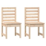 vidaXL Chaises de jardin lot de 2 50x48x91 5 cm bois massif de pin