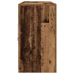 vidaXL Buffet avec lumières LED Bois ancien 181 5x37x67 cm Bois recyclé