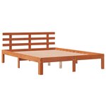 vidaXL Cadre de lit sans matelas cire marron 120x190cm bois pin massif