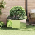 vidaXL Jardinière Argent 120 x 120 x 50 cm Acier galvanisé