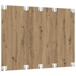 vidaXL Meuble TV mural Chêne artisan Bois d'ingénierie
