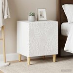 vidaXL Table de chevet 2 pièces Blanc 43 x 34 5 x 50 cm