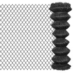 vidaXL Clôture à mailles Acier 15 x 1 25 m Gris
