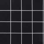 vidaXL Coussins de chaise à dossier haut lot de 2 motif carreaux noir
