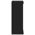 vidaXL Buffet avec lumières LED noir 41x37x100 cm
