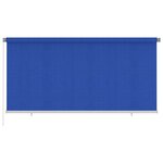 vidaXL Store roulant d'extérieur 300x140 cm Bleu PEHD