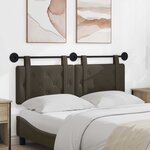 vidaXL Tête de lit suspendue Gris Simili cuir