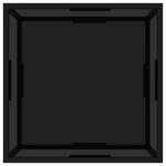 vidaXL Table basse Noir 60x60x35 cm Verre trempé