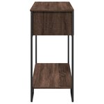 vidaXL Table console chêne marron 100x35x74 5 cm bois d'ingénierie