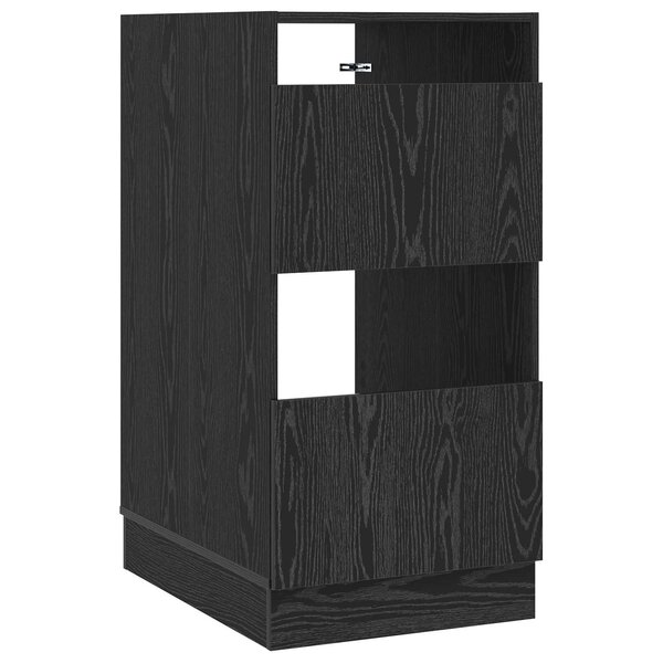 vidaXL Armoire à Laver Chêne noir 50 x 68 x 102 cm Bois d'ingénierie