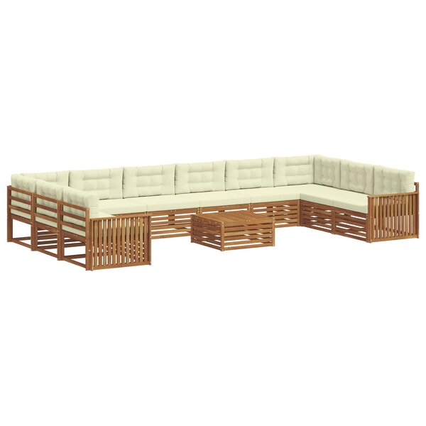 vidaXL Ensembles de canapés 11 pc Naturel et Crème