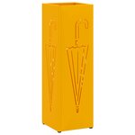 vidaXL Porte-parapluies Jaune moutarde Métal Standard
