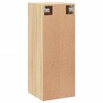 vidaXL Armoire murale chêne sonoma 34 5x34x90 cm bois d'ingénierie