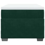 vidaXL Sommier à lattes de lit avec matelas Vert foncé 100x200 cm