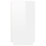 vidaXL Buffet blanc brillant 80x34x75 cm bois d'ingénierie