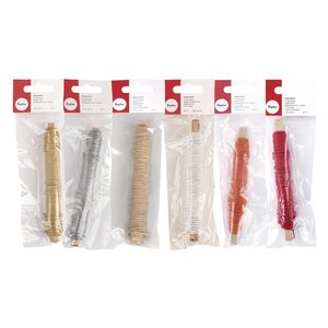 6 bobines de fil de papier floral 20 m