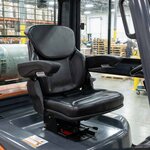 vidaXL Siège de tracteur avec suspension Noir 60 x 58 x 72 cm