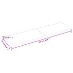 vidaXL Étagère murale 220x60x(2-4) cm bois de chêne massif non traité