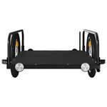 vidaXL Remorque de vélo noir 126x63x34 cm fer