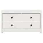 vidaXL Armoire latérale Blanc 100x40x54 cm Bois de pin massif