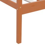 vidaXL Cadre de lit Marron miel Bois de pin massif 90x200 cm