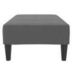vidaXL Repose-pied gris foncé 77x55x31 cm tissu