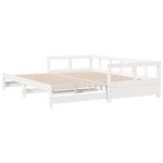 vidaXL Lit de jour sans matelas blanc 90x190 cm bois de pin massif