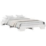 vidaXL Cadre de lit Blanc 120 x 190 cm Pin massif