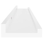 vidaXL Étagères murales 4 Pièces Blanc 60x9x3 cm