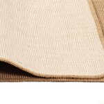 vidaXL Tapis en jute avec support en latex 80x160 cm Naturel