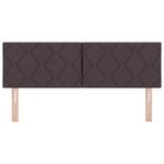 vidaXL Tête de Lit en Tissu Géométrique Marron foncé 160 cm tissu