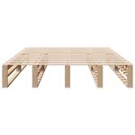 vidaXL Cadre de lit sans matelas 140x190 cm bois de pin massif