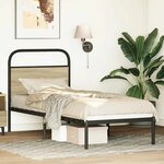 vidaXL Tête de lit chêne sonoma 75 cm acier et bois d'ingénierie