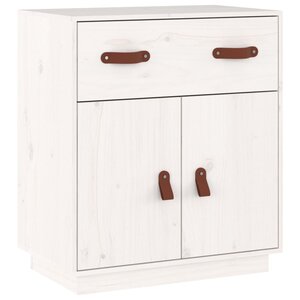 vidaXL Buffet Blanc 65 5x40x75 cm Bois massif de pin
