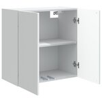 vidaXL Armoire Murale 59 x 31 x 60 cm Bois d'ingénierie Blanc