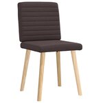 vidaXL Chaises à manger lot de 2 marron foncé tissu