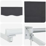 vidaXL Store rétractable manuel avec LEDs 3 x 2 5 m