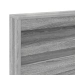 vidaXL Tête de lit de rangement Sonoma gris 140 cm Bois d'ingénierie