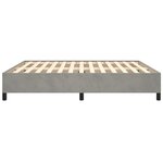 vidaXL Cadre de lit sans matelas gris clair 180x200 cm velours