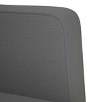 vidaXL Canapé-chaise accoudoirs gris foncé 53 cm tissu