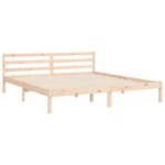vidaXL Cadre de lit sans matelas bois massif